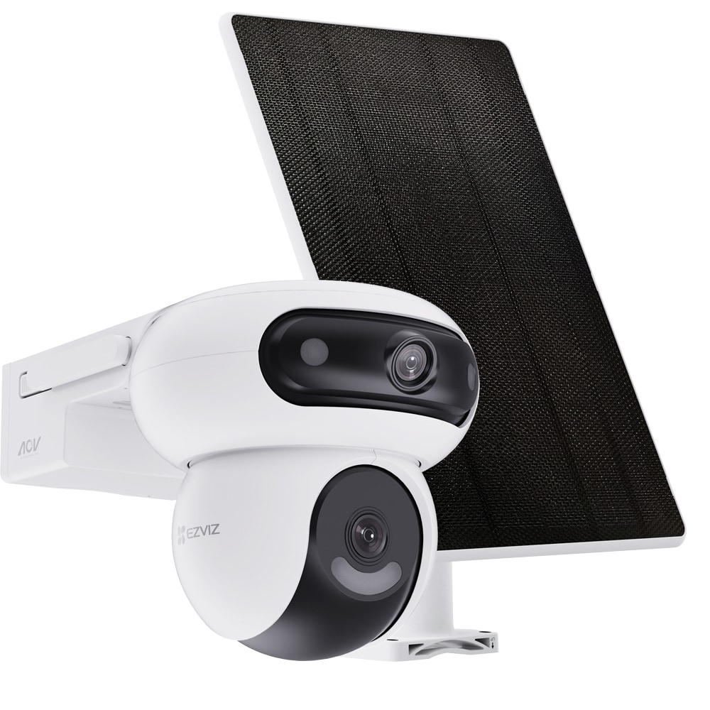 Camera IP Wireless EZVIZ HB90x 4G, 2K+, IR, panou solar, Night Vision, alb