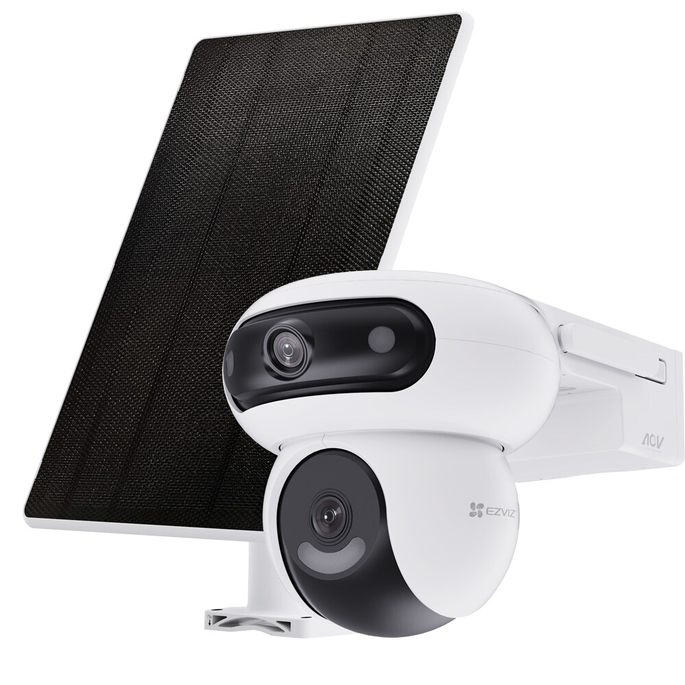 Camera IP Wireless EZVIZ HB90x 4G, 2K+, IR, panou solar, Night Vision, alb
