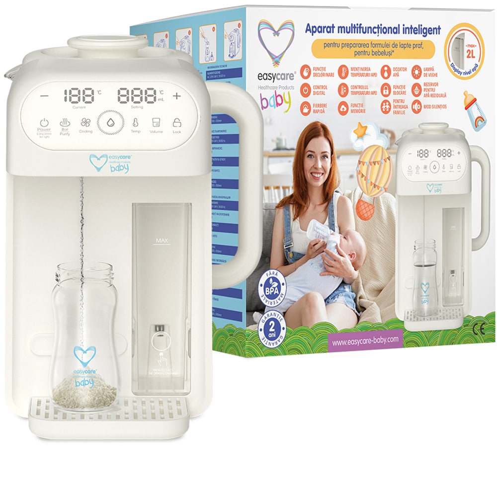 Aparat multifunctional inteligent preparare lapte EASYCARE BABY, 1700ml, alb