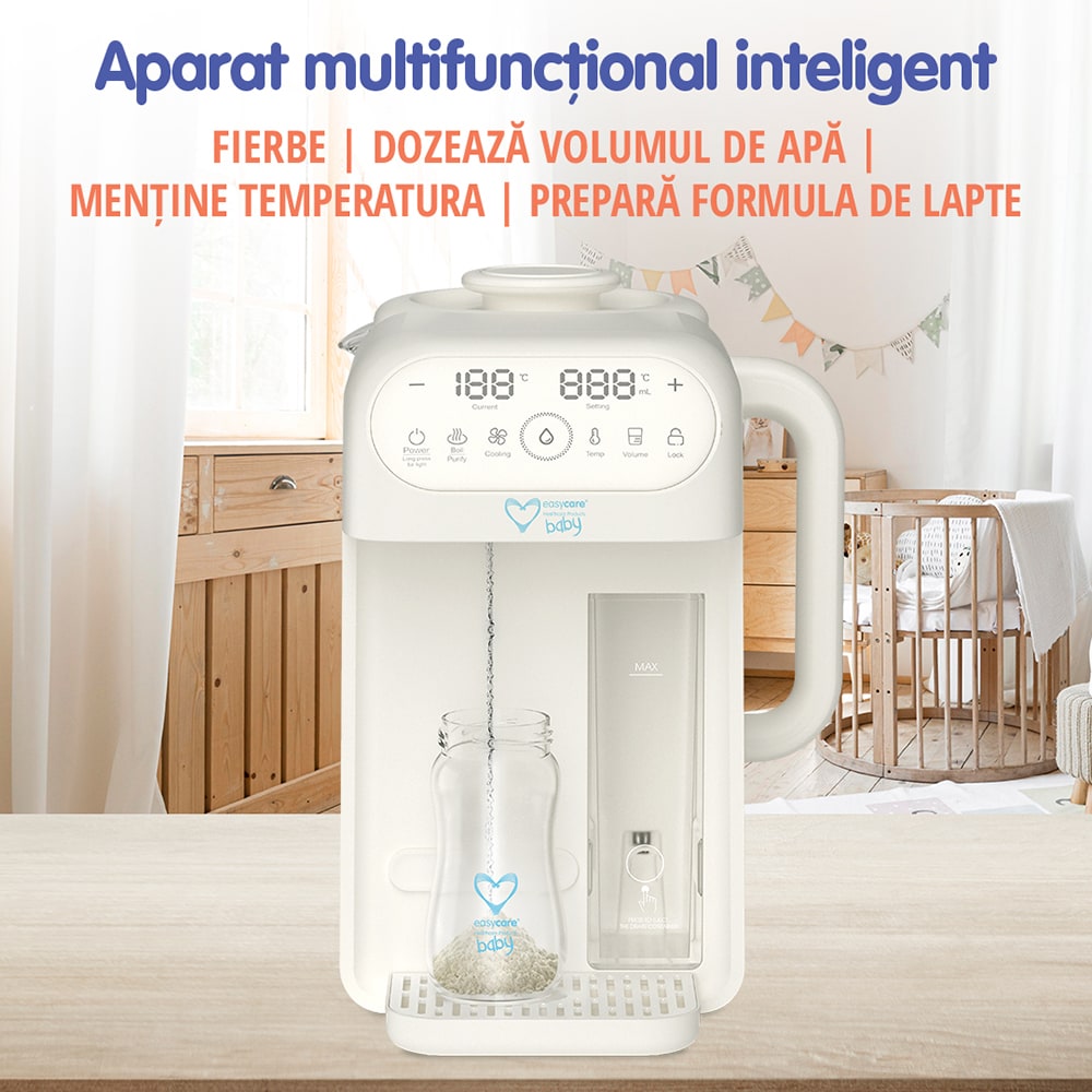 Aparat multifunctional inteligent preparare lapte EASYCARE BABY, 1700ml, alb