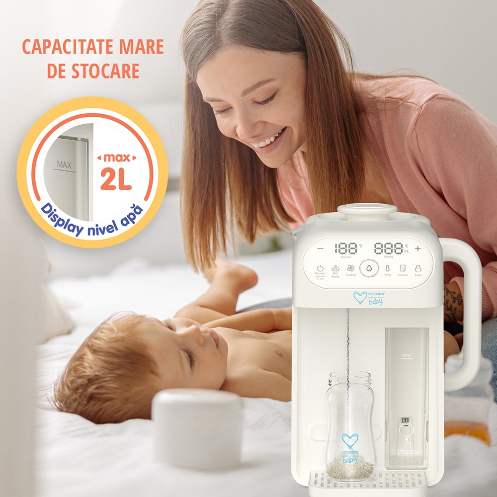 Aparat multifunctional inteligent preparare lapte EASYCARE BABY, 1700ml, alb