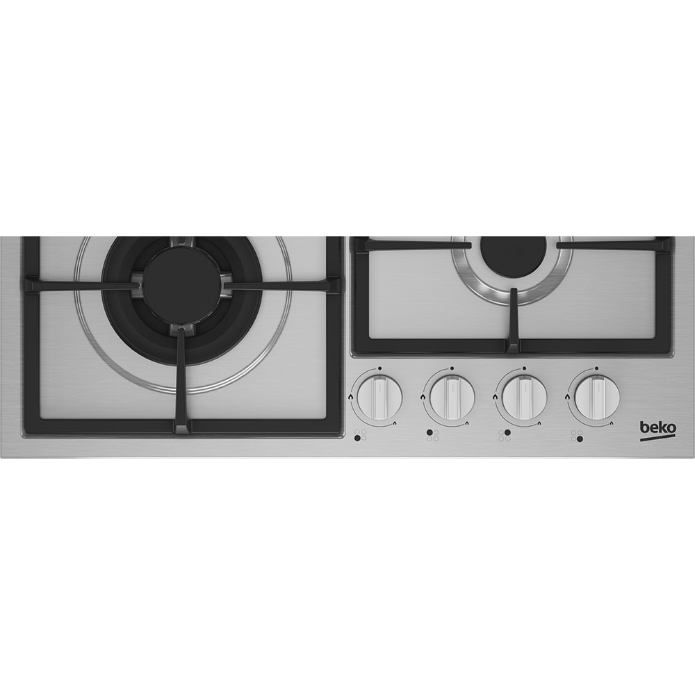 Plita incorporabila BEKO HBIAG64225SX, Gaz, 4 arzatoare, Wok, inox