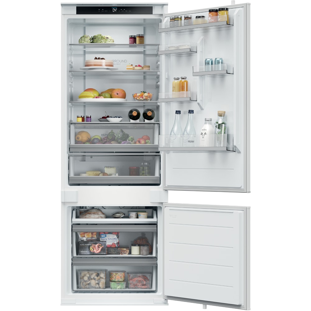 Combina frigorifica incorporabila HAIER HBQW5719E, Total No Frost, 382 l, H 193.5 cm, Clasa E, Wi-Fi