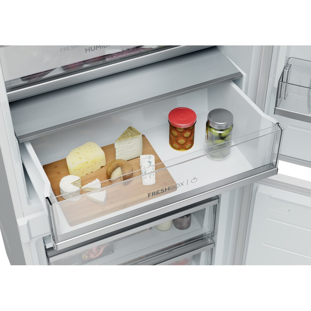 Combina frigorifica incorporabila HAIER HBQW5719E, Total No Frost, 382 l, H 193.5 cm, Clasa E, Wi-Fi