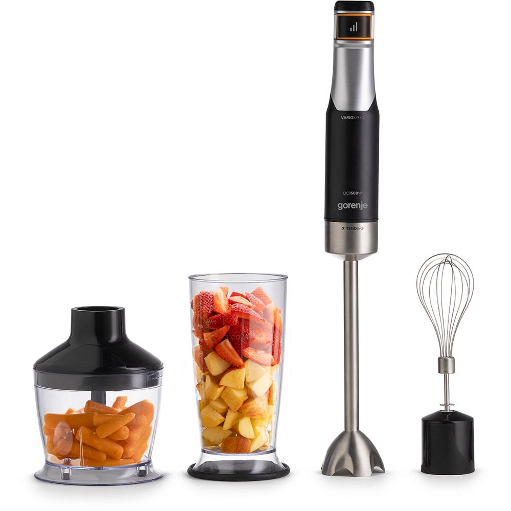 Mixer vertical GORENJE HBX1500VX, 0.8l, 1500W, negru-argintiu