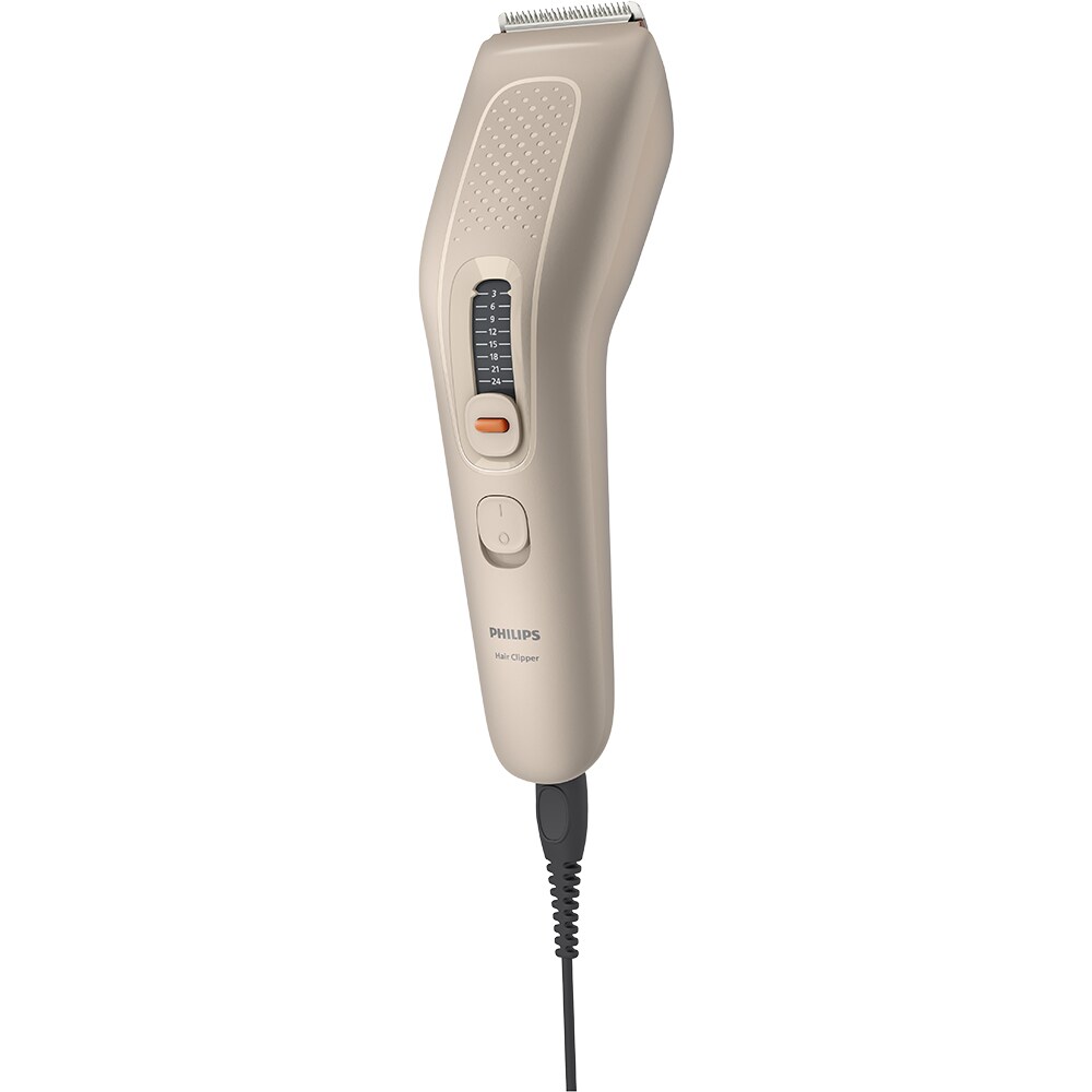 Aparat de tuns PHILIPS HC3734/15, retea, 9 trepte, 1 accesoriu, maro
