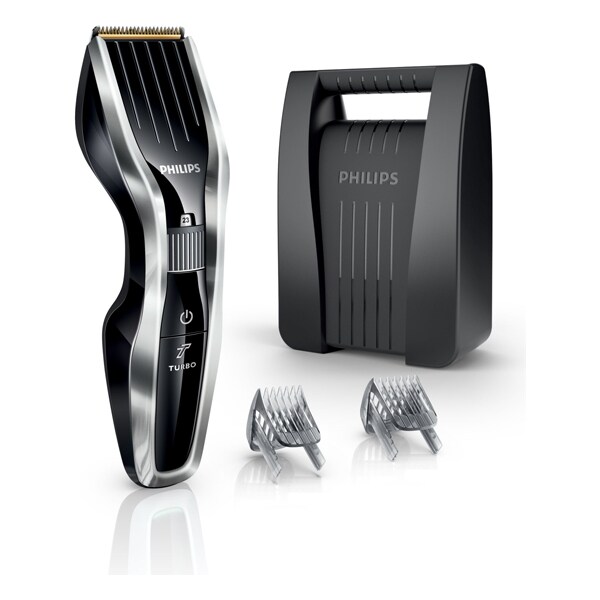 Aparat de tuns PHILIPS Hairclipper HC5450/80, acumulator, 90 min autonomie, 24 trepte, negru-argintiu