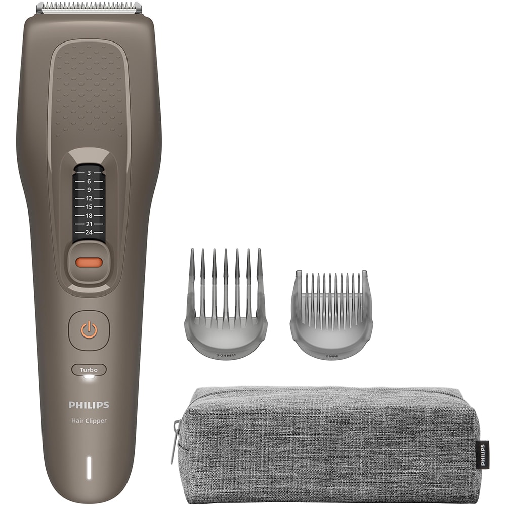 Aparat de tuns PHILIPS HC5722/15, acumulator, autonomie 75 min, maro