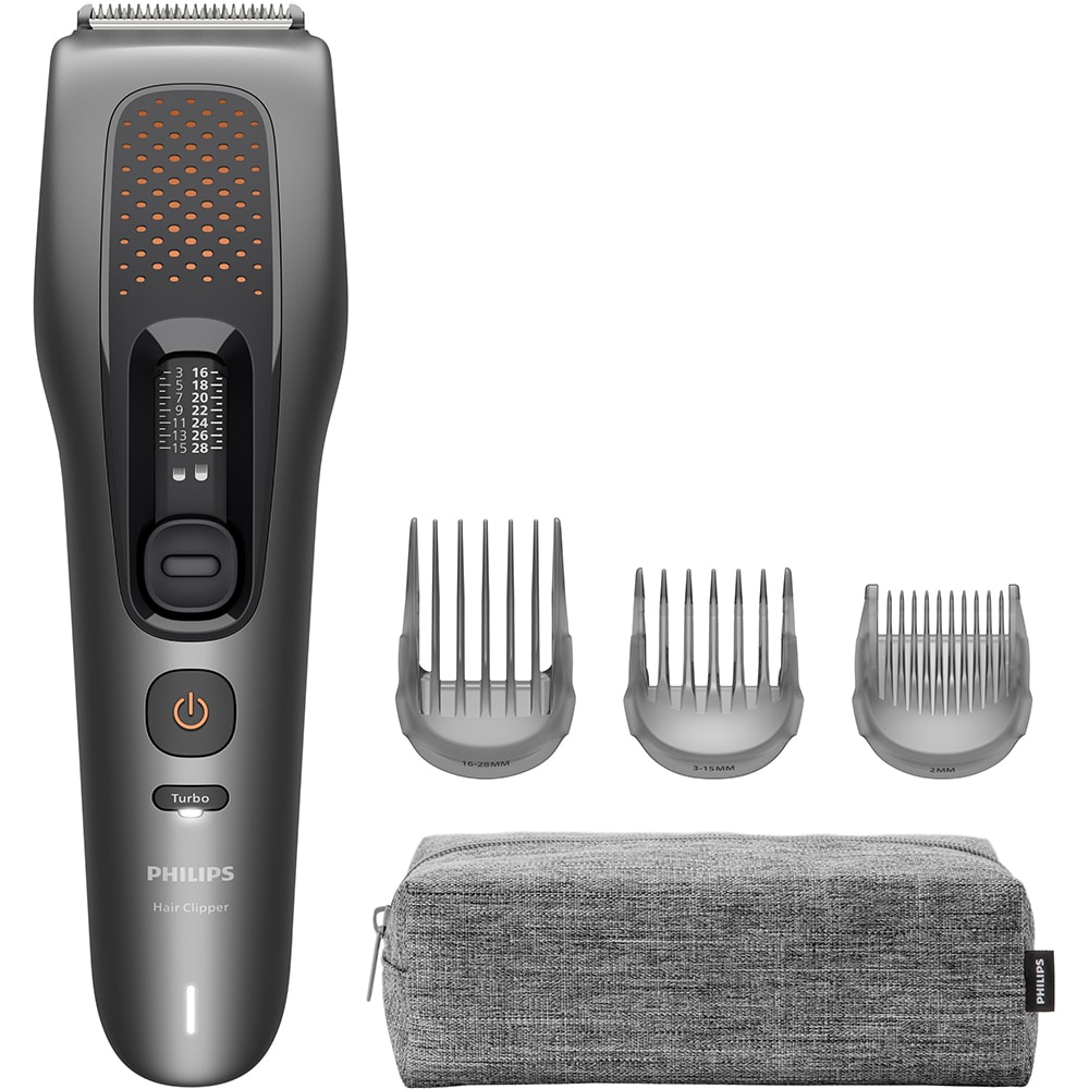 Aparat de tuns PHILIPS HC7721/15, acumulator, 120 min autonomie, gri