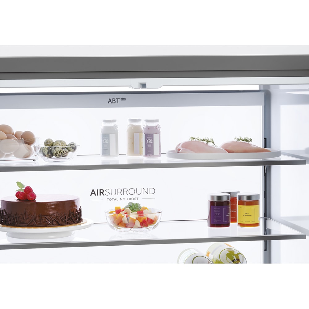 Side by Side HAIER HCR7918EIMB, No Frost, 601 l, H 177 cm, Clasa E, Dozator apa, negru