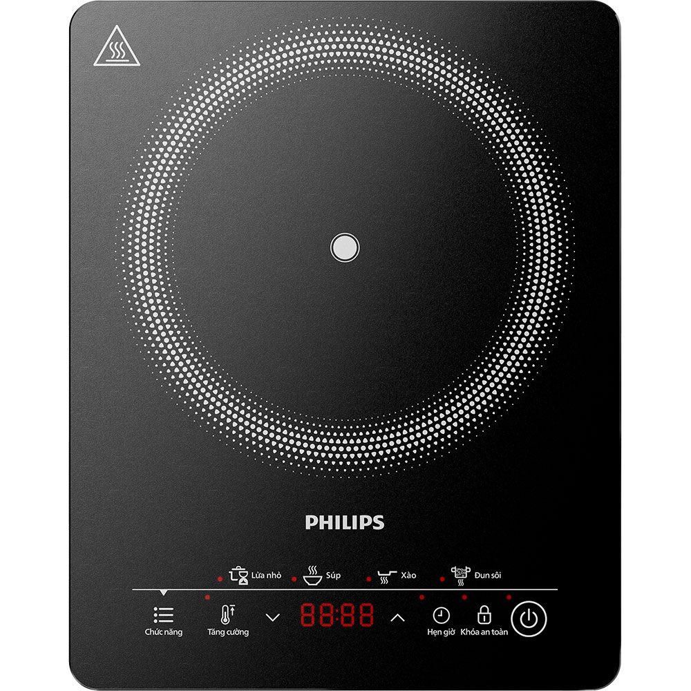 Plita cu inductie PHILIPS Seria 3000 HD5830/90, 1 arzator, 2000W, negru