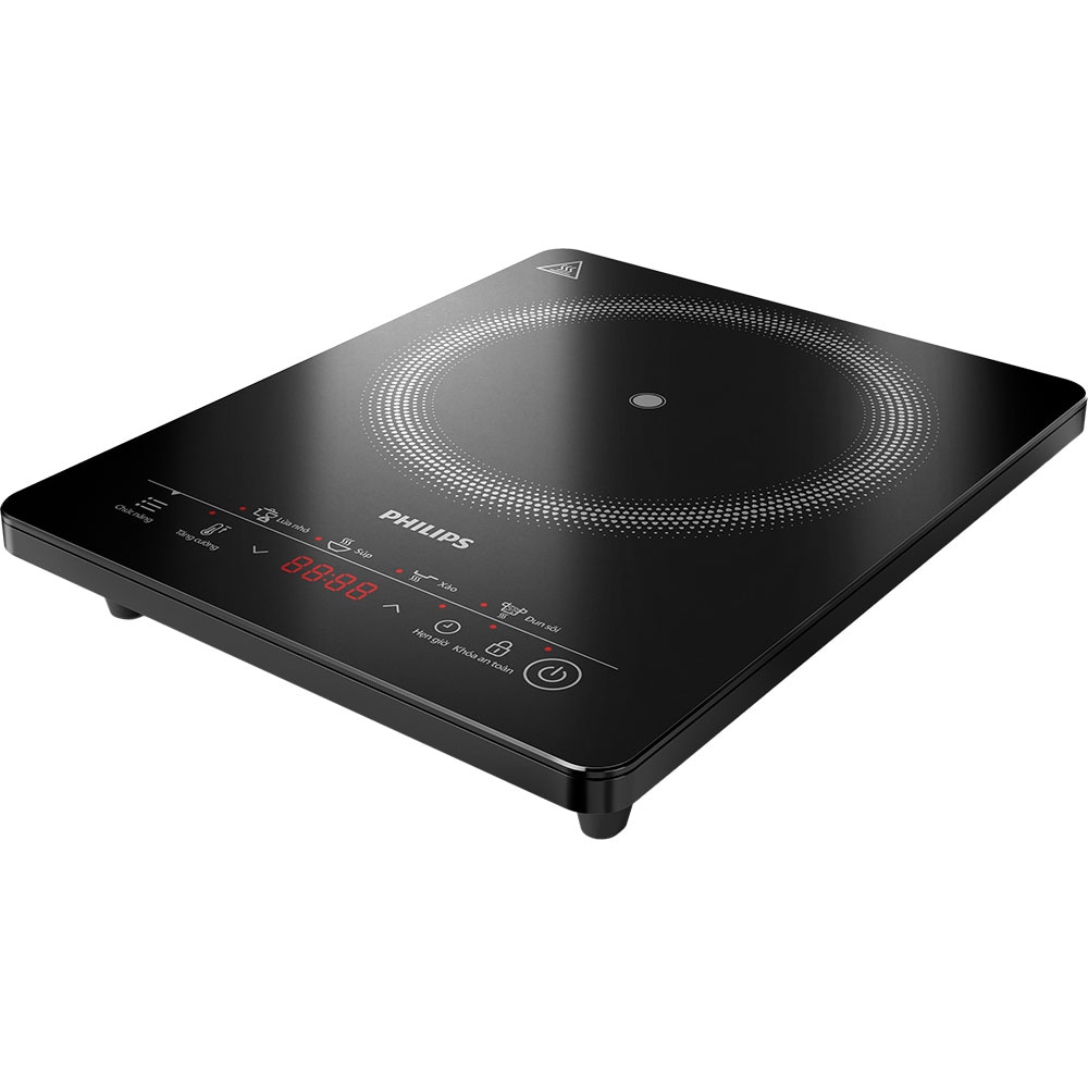 Plita cu inductie PHILIPS Seria 3000 HD5830/90, 1 arzator, 2000W, negru