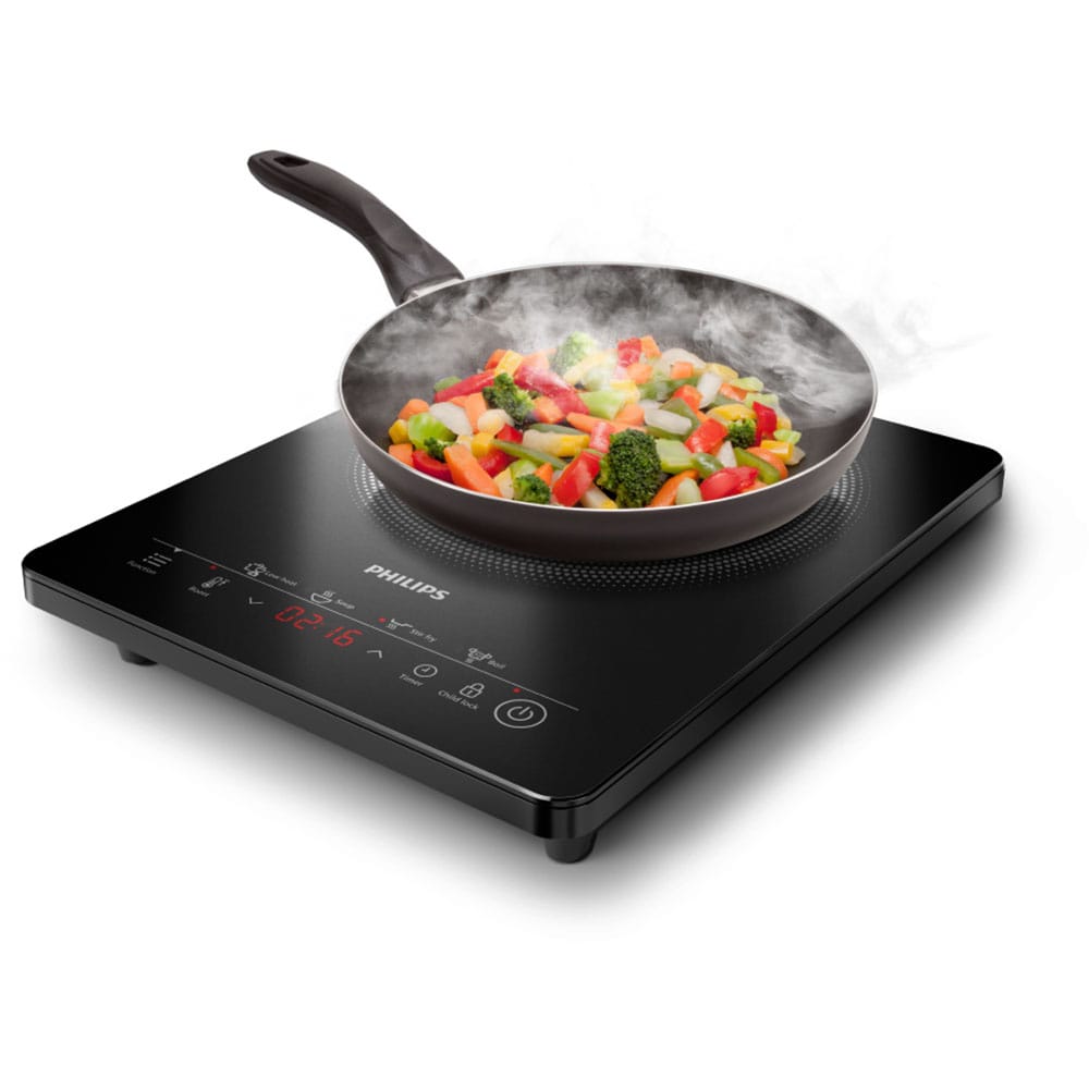 Plita cu inductie PHILIPS Seria 3000 HD5830/90, 1 arzator, 2000W, negru