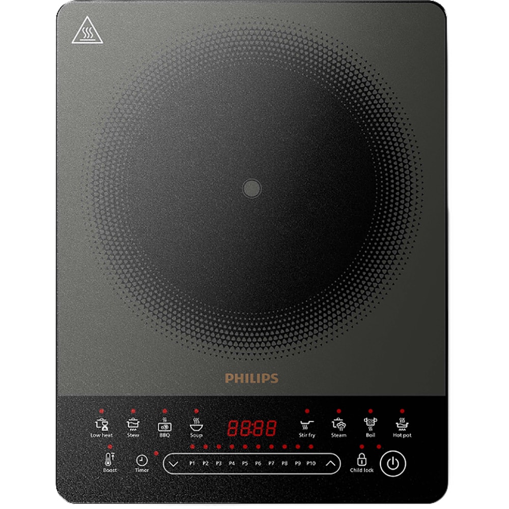 Plita cu inductie PHILIPS Seria 5000 HD5850/90, 1 arzator, 2000W, negru 