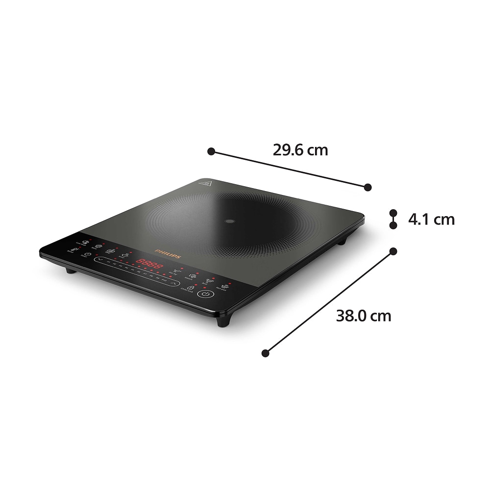 Plita cu inductie PHILIPS Seria 5000 HD5850/90, 1 arzator, 2000W, negru 