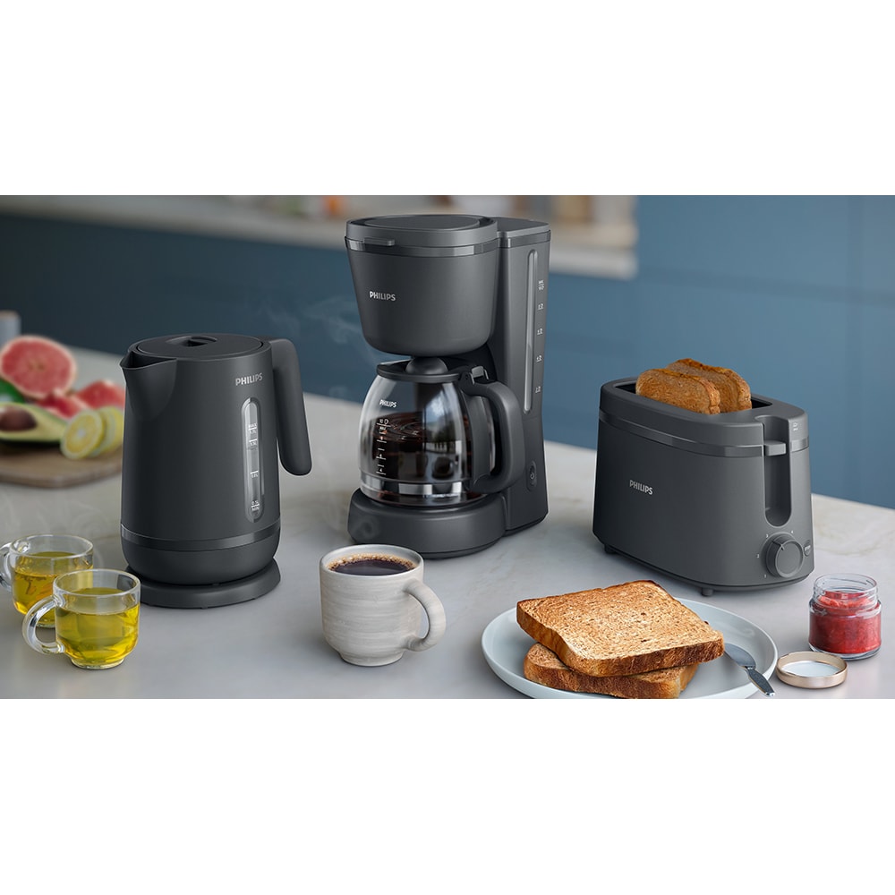 Cafetiera PHILIPS Essentials Collection Seria 1000 HD7430/90, 1.25l, 1000W, 10 cesti, negru