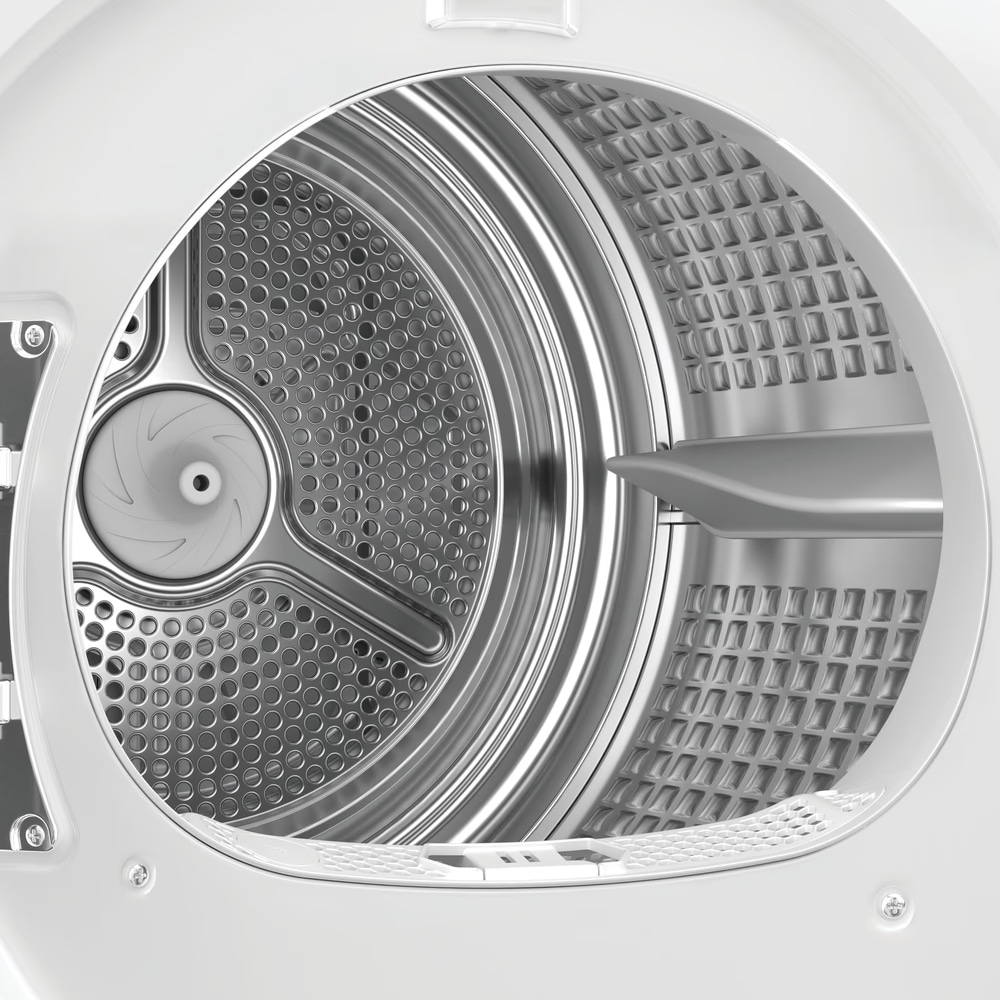 Uscator de rufe HAIER HD80-C367U1-S, Pompa de caldura, 8 kg, 14 programe, Clasa C, Wi-Fi, alb