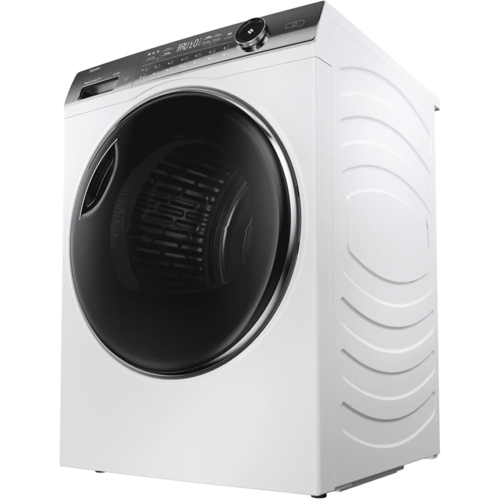Uscator de rufe HAIER HD90-A3979NU1-S, Pompa de caldura, 9 kg, 13 programe, Wi-Fi, alb