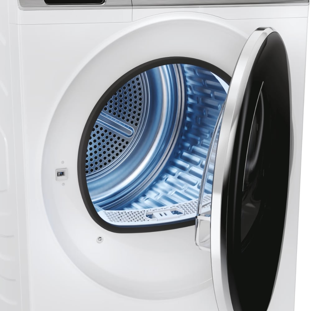 Uscator de rufe HAIER HD90-A3979NU1-S, Pompa de caldura, 9 kg, 13 programe, Wi-Fi, alb