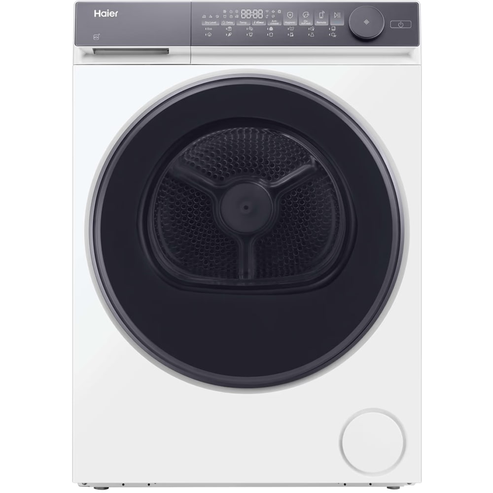 Uscator de rufe HAIER HD90-C367U1-S, Pompa de caldura, 9 kg, 14 programe, Clasa C, Wi-Fi, alb