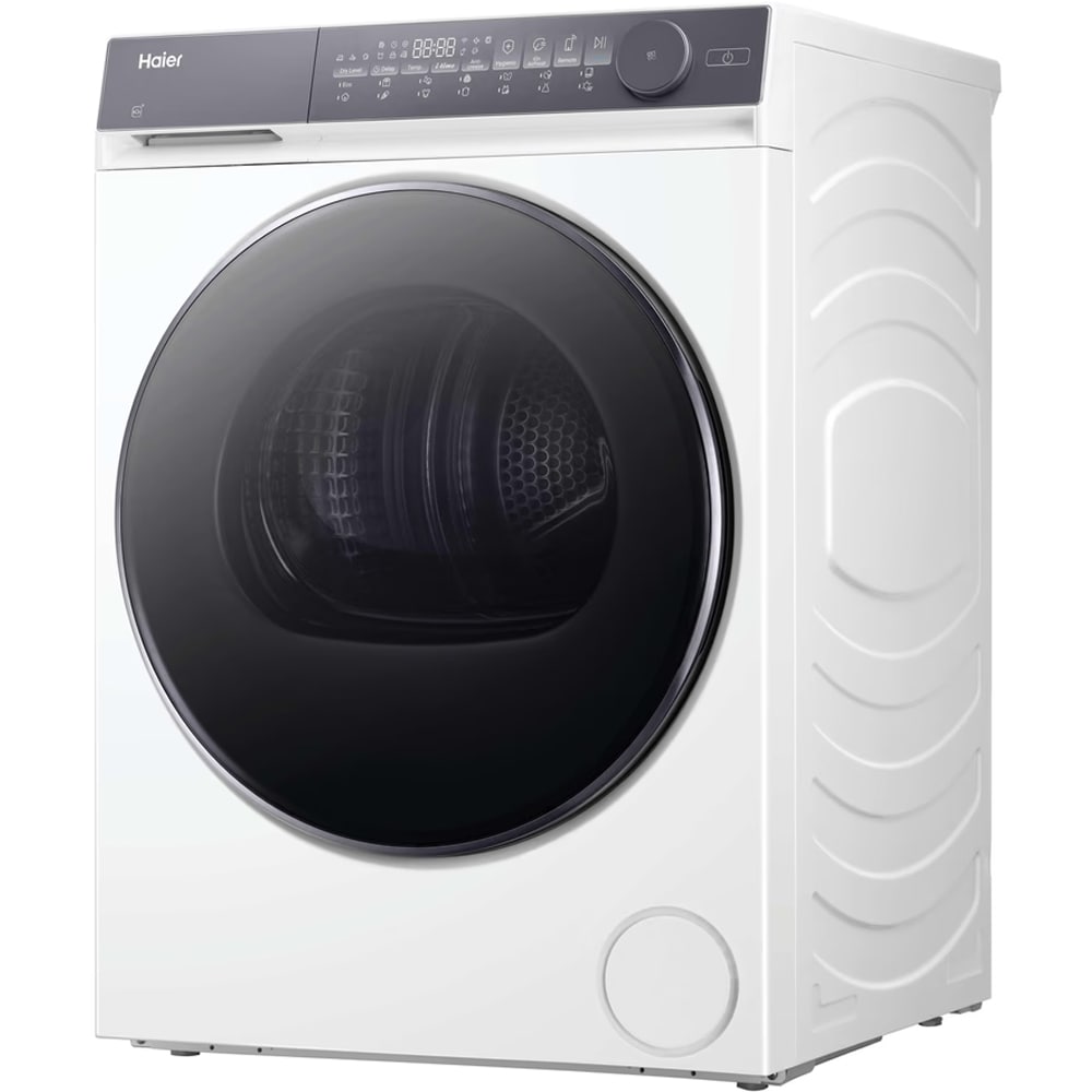 Uscator de rufe HAIER HD90-C367U1-S, Pompa de caldura, 9 kg, 14 programe, Clasa C, Wi-Fi, alb