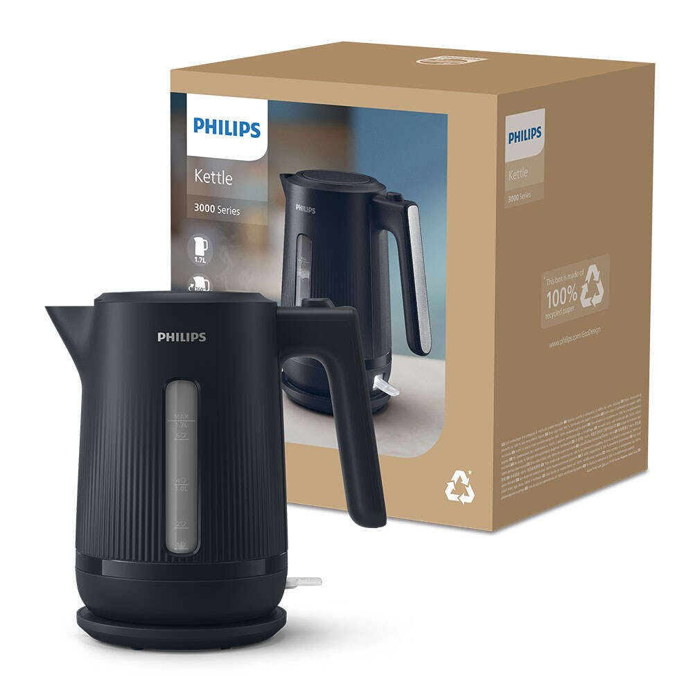 Fierbator apa PHILIPS Seria 3000 HD9411/90, 1.7l, 2200W, negru
