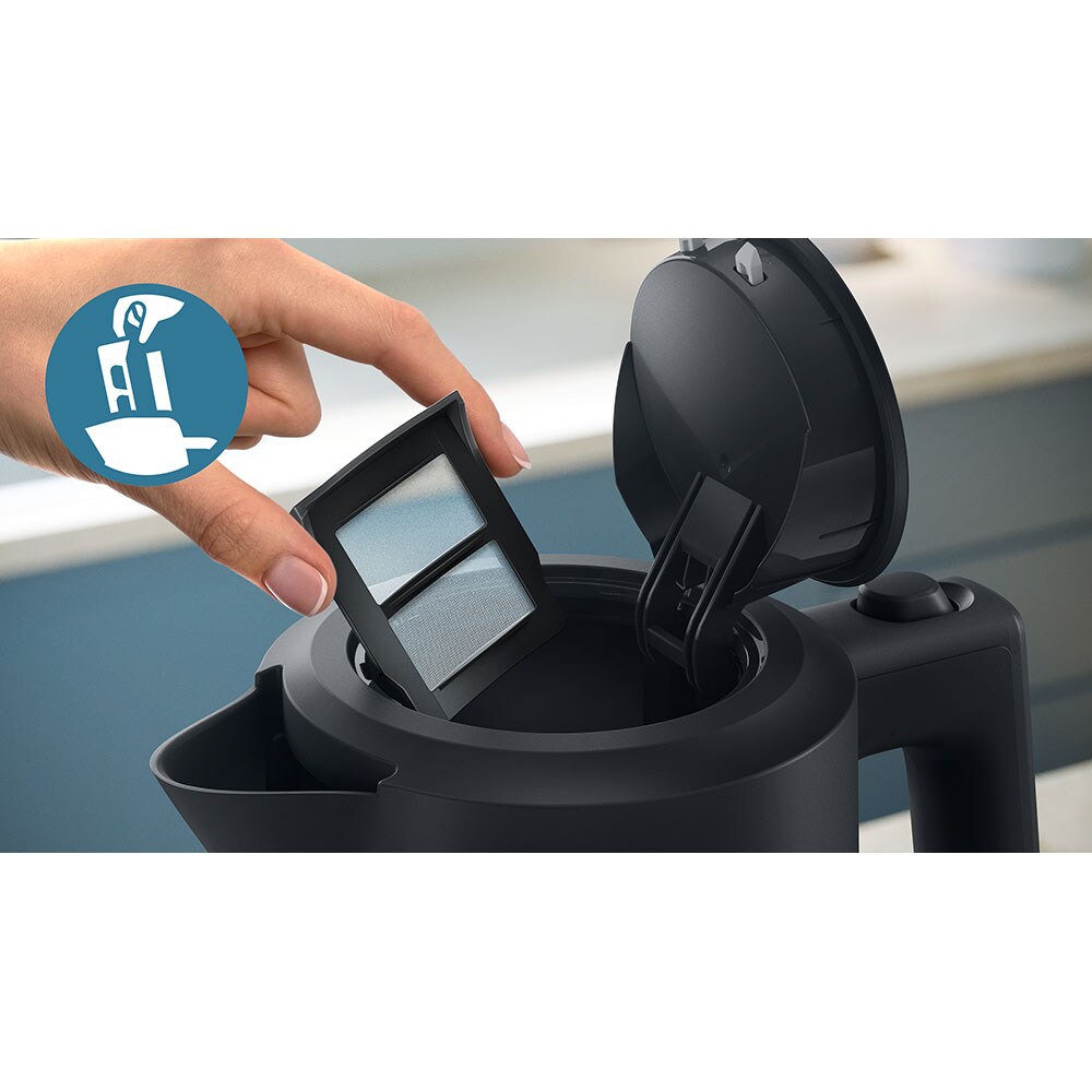 Fierbator apa PHILIPS Seria 3000 HD9411/90, 1.7l, 2200W, negru