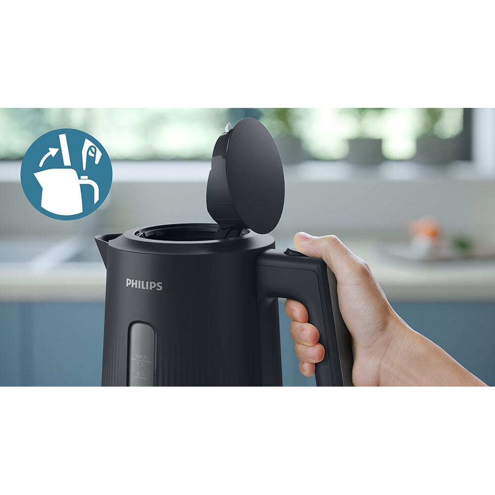 Fierbator apa PHILIPS Seria 3000 HD9411/90, 1.7l, 2200W, negru