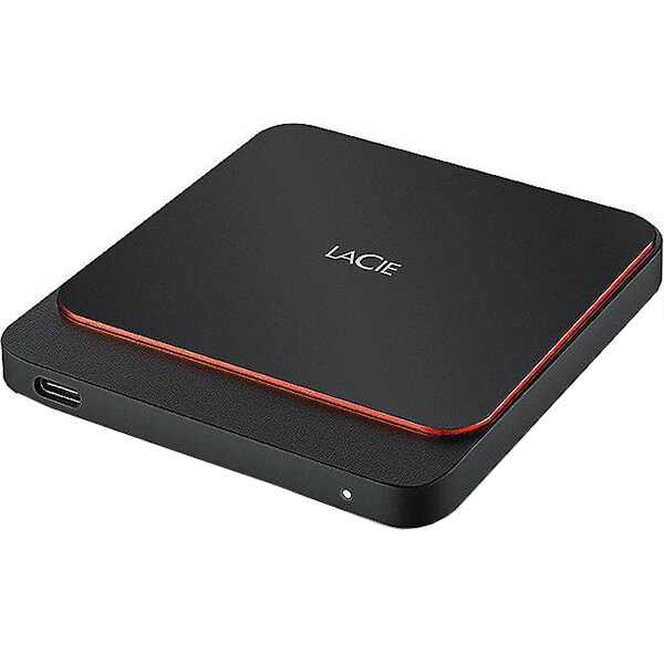 SSD extern LACIE STHK500800, 500GB, USB Type-C, negru