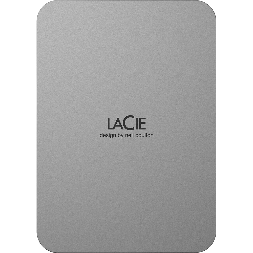 Hard Disk extern LACIE STLP2000400, 2TB, USB 3.2 Type-C, argintiu