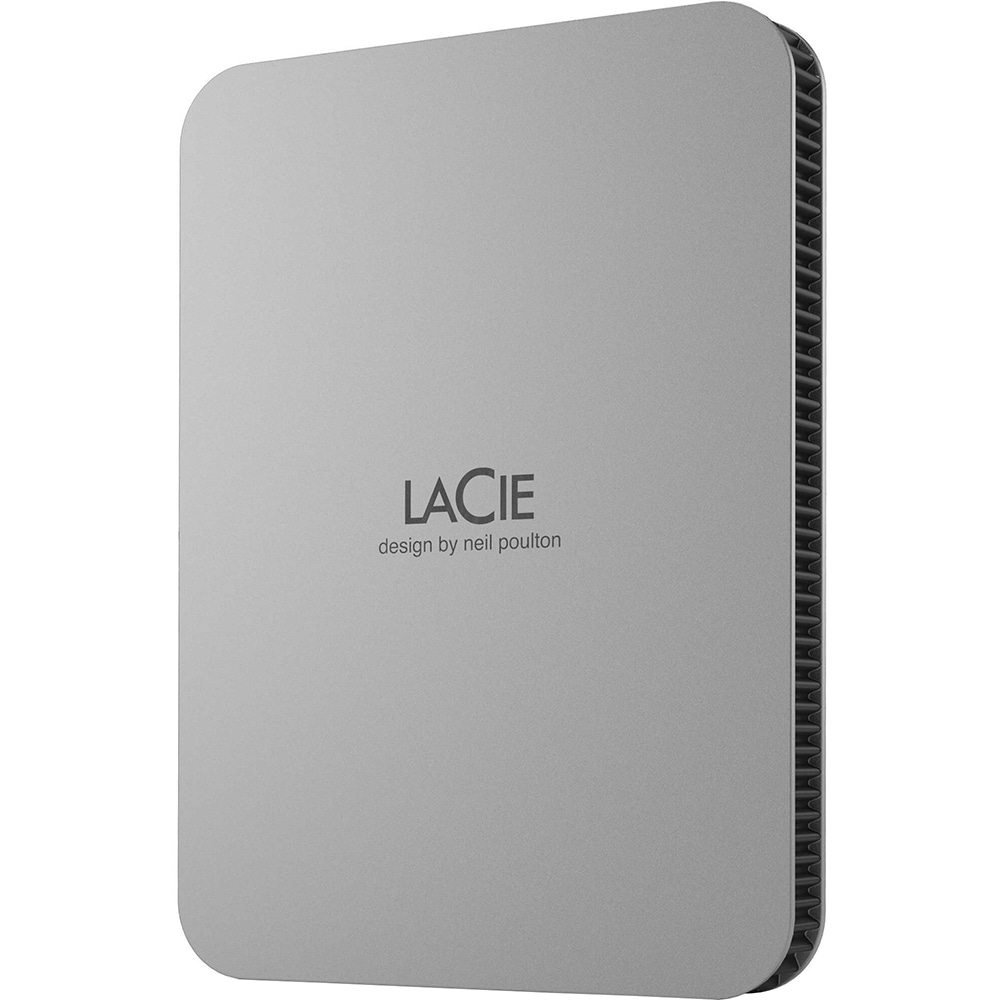 Hard Disk extern LACIE STLP2000400, 2TB, USB 3.2 Type-C, argintiu