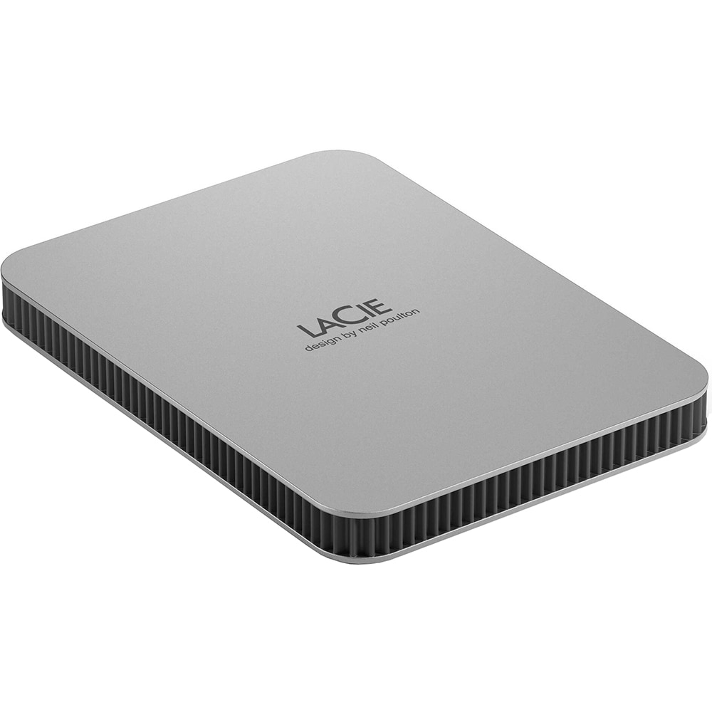 Hard Disk extern LACIE STLP2000400, 2TB, USB 3.2 Type-C, argintiu