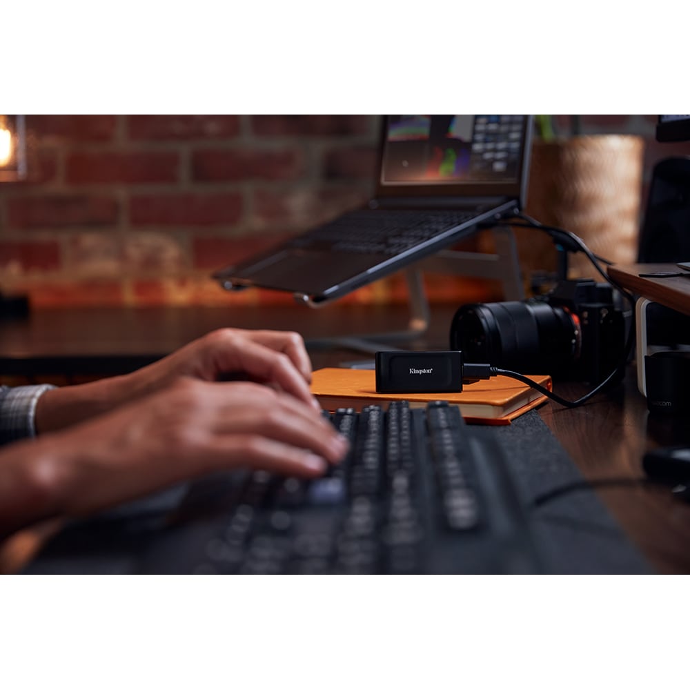 SSD extern KINGSTON XS1000, 1TB, USB 3.2 Gen 2 Type-C, negru