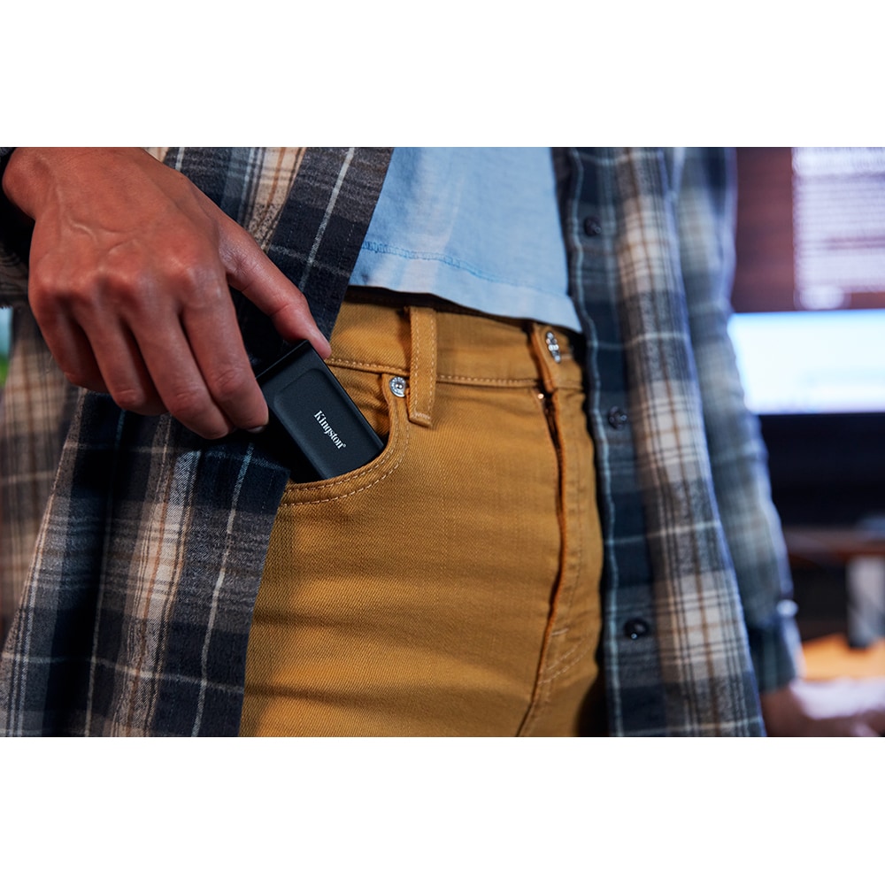 SSD extern KINGSTON XS1000, 1TB, USB 3.2 Gen 2 Type-C, negru