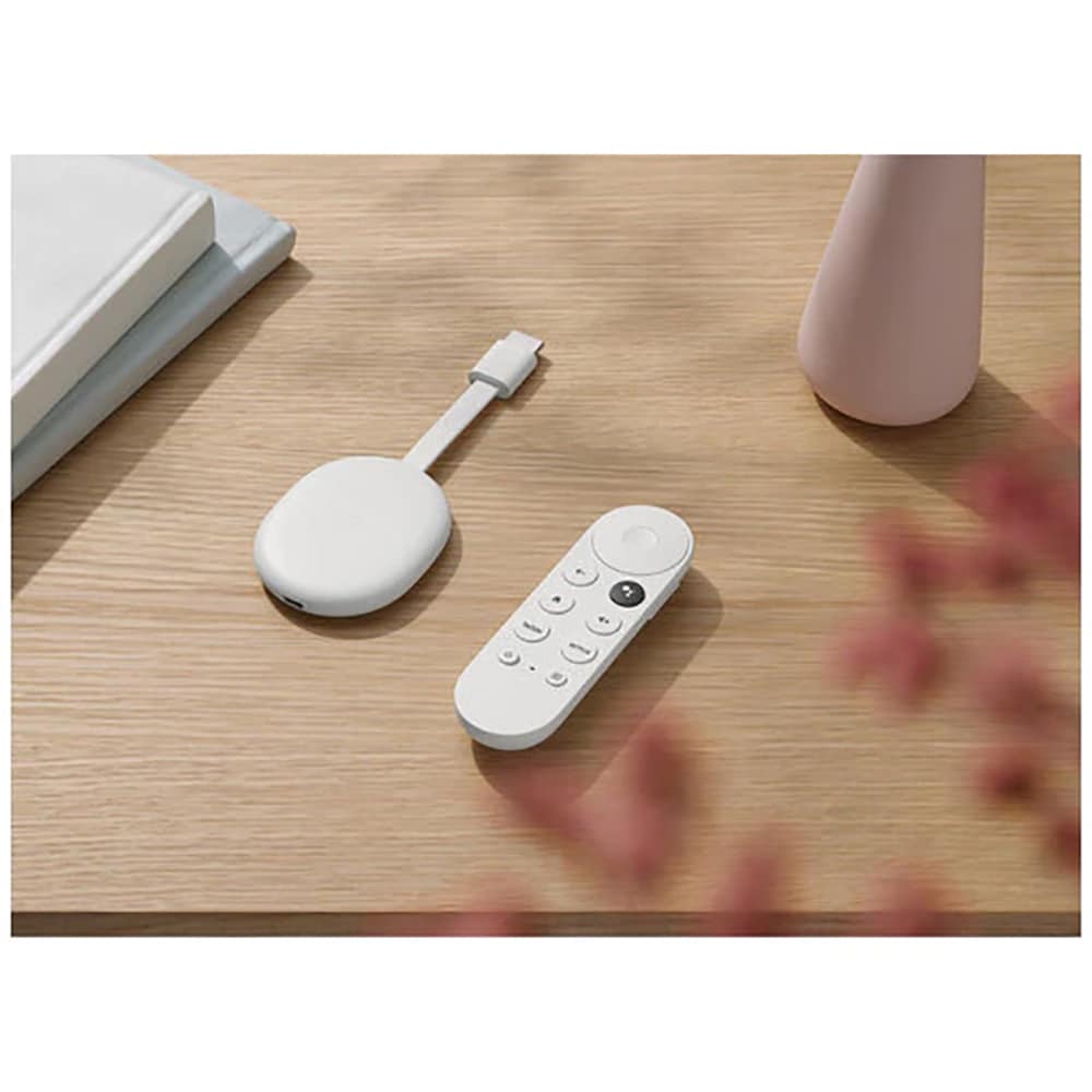 Media Player GOOGLE Chromecast, Google TV, FullHD, Wi-Fi, alb