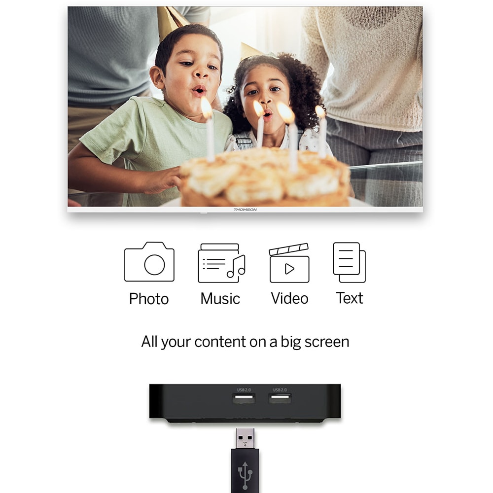 Mediaplayer THOMSON Streaming Box 240, 4K, Wi-Fi, Bluetooth, HDMI, HDR10, negru