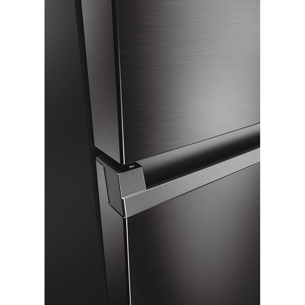 Combina frigorifica HAIER HDW3620DNPD, No Frost, 377 l, H 200 cm, Clasa D, Wi-Fi, dark inox