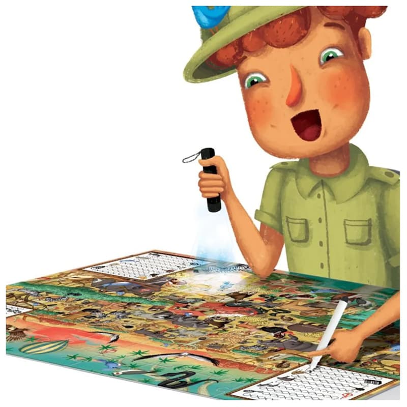 Puzzle HEADU S.T.E.M. - Explorati Safari HE21420, 5 ani+, 70 piese