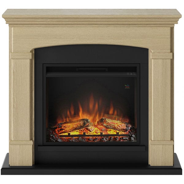Semineu electric TAGU Helmi Natural Oak, 1500W, Focar 3D, Telecomanda, Stejar Natural