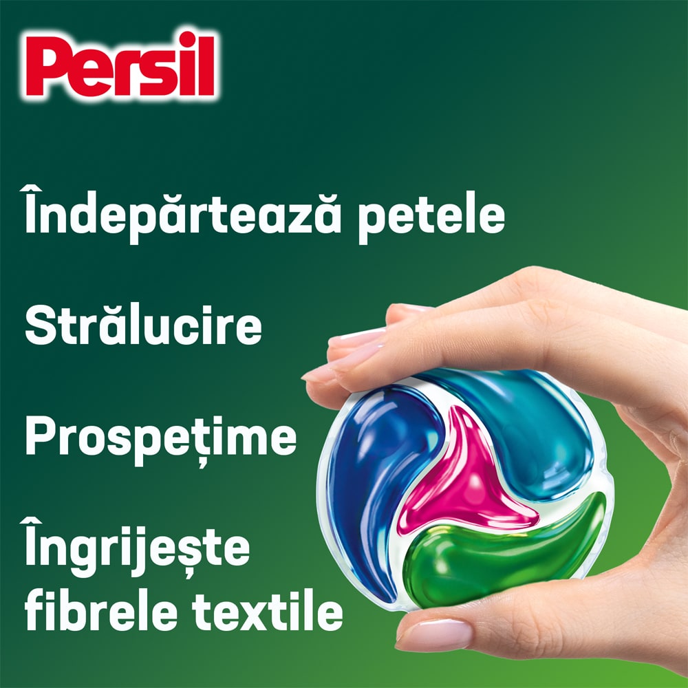 Detergent capsule PERSIL 4in1 Discs Color, 2 x 40 spalari