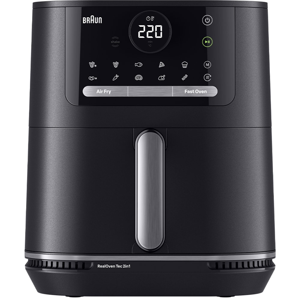 Friteuza cu aer cald BRAUN MultiFry 5 HF5034, 6l, 1.6kg, 2700W, negru-argintiu