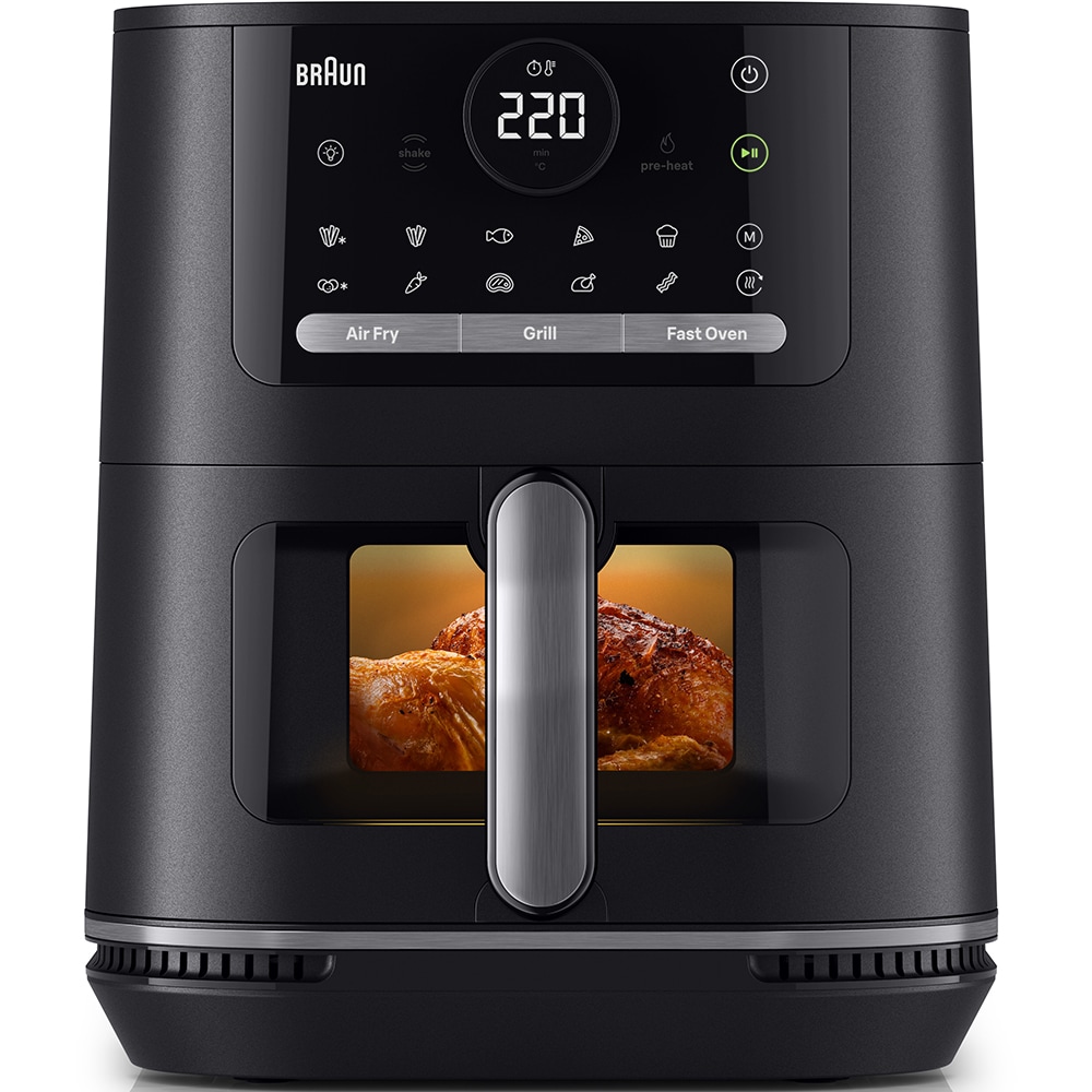 Friteuza cu aer cald BRAUN MultiFry 5 3in1 HF5073, 6l, 1.6 kg, 2000W, negru-argintiu