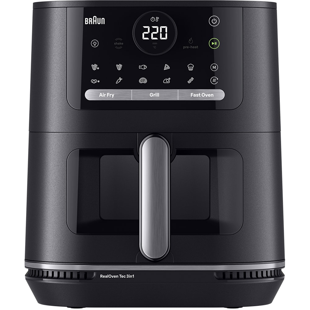 Friteuza cu aer cald BRAUN MultiFry 5 HF5075, 6l, 1.6kg, 2400W, negru-argintiu