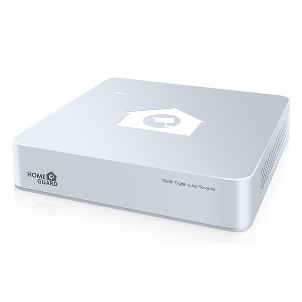 Kit supraveghere video HOMEGUARD Platinum HGDVK47702, 2 camere Full HD, DVR, 4 canale, alb