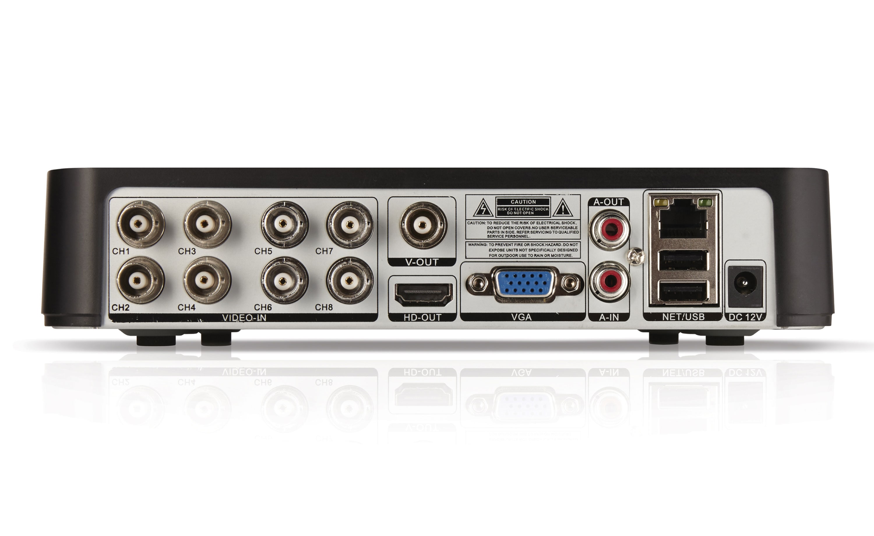 Kit supraveghere video HOMEGUARD Smart HD CCTV HGDVK86704 , 4 camere HD 720p, DVR, 8 canale, negru