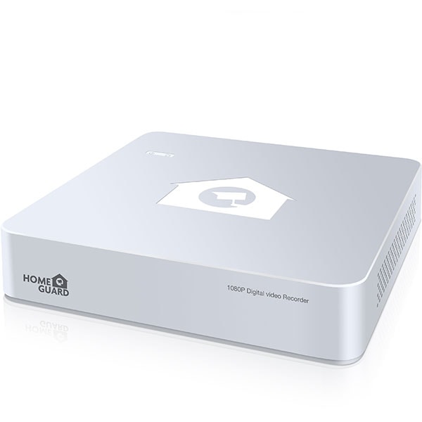 Kit supraveghere video HOMEGUARD Platinum HD CCTV HGDVK87704, 4 camere Full HD, DVR, 8 canale, alb