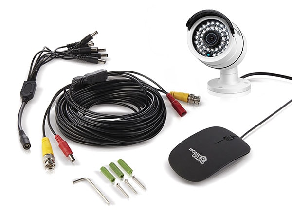 Kit supraveghere video HOMEGUARD Platinum HD CCTV HGDVK87704, 4 camere Full HD, DVR, 8 canale, alb