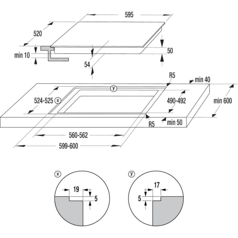 Plita incorporabila HISENSE HI6442BSCWF, Inductie, 4 arzatoare, Touch Control, negru