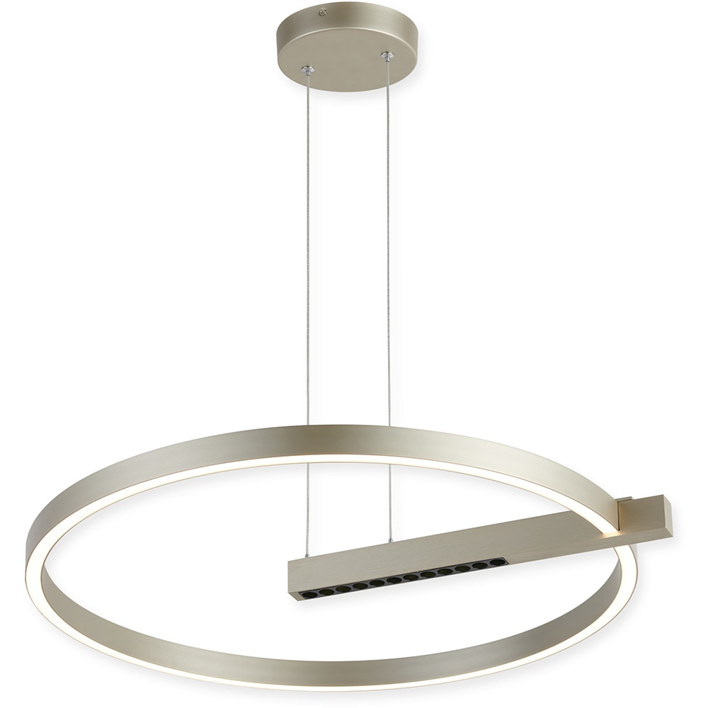 Lustra LED KLAUSEN Himera, 48W, 4000K, IP20, argintiu