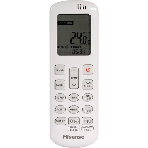 Aer conditionat HISENSE Comfort, 12000 BTU, A++/A+, Functie Incalzire, Wi-Fi, Inverter, kit instalare inclus, argintiu